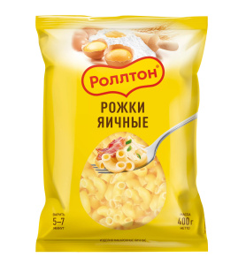 Макаронные изделия Роллтон Рожки яичные 400г