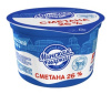 Сметана Минская марка 25% стакан 180гр