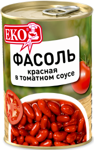 Фасоль красная в т/с 400 гр ключ Еко
