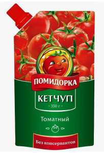 Кетчуп Томатный Помидорка 350гр 1/16