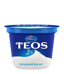 Йогурт "Греческий" массовой долей жира 2,0% п/ст 250г Савушкин(12/1)