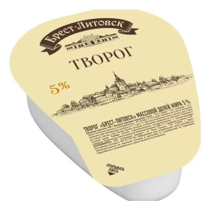 БРЕСТ-ЛИТОВСК Творог 5% 180г