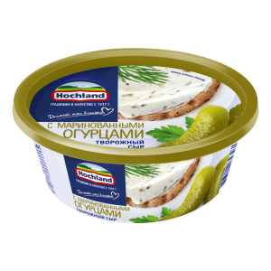 Сыр творож. Hochland с маринов. огурцом 140гр 1/6
