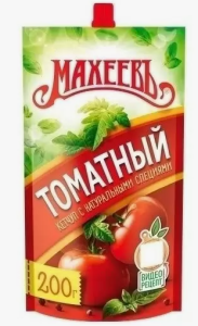 Кетчуп Первой категории "Томатный" 200гр д/п 20шт
