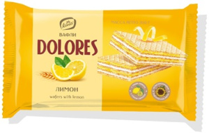 Вафли Долорес лимон фас. 200г (24шт)