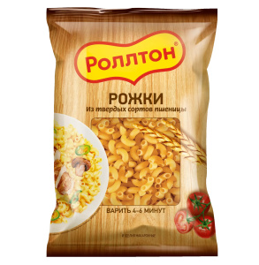 Макаронные изделия Роллтон Рожки 400г
