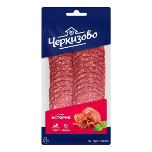 Колбаса сыро-копчёная Салями Астория нар 85гр 1/12