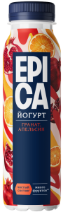 EPICA Йогурт питьевой гранат/красный апельсин 2,5% 260г БЗМЖ (2/6)