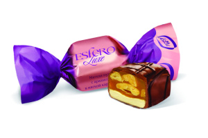 Конфеты "ESFERO Luxe"Мягкая какао-нуга с арахисом в мягкой карамели 500г (б/п) Конти