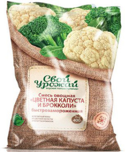 Смесь овощная Капуста цветная и брокколи 400гр Свой Урожай (18\1)