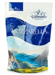 Сыр мягкий Моцарелла 45% 100г (MINI) (Villmonte)