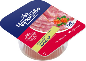 Колбаса в/к Сервелат Финский нарезка 150гр 1/6