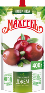 Джем Клюквенный 400гр д/п 1/14