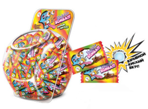 Ж/Р "BUBBLE Бомба" тутти-фрутти (150шт*4,5г )