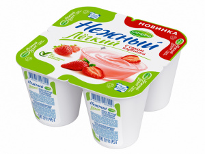 Йогурт "Нежный" с соком клубники 0,1% 95г(24/4)