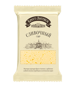 Сыр Брест-Литовск сливочный 50% 200г*10шт Савушкин