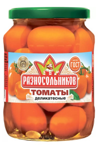 Томаты маринов. Деликатесные ТМ Разносольников 680гр ГОСТ 1/8