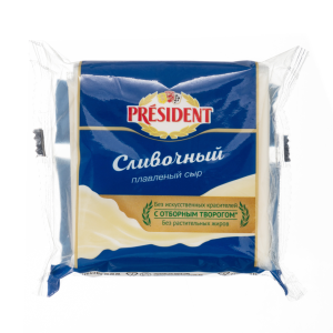 Сыр плав. ломтевой сливочный 40% 300г*8шт  Президент(8/1)