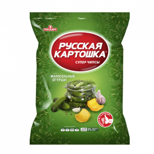 Чипсы Русская картошка  вкус Малосольных огурцов 105г 10ш