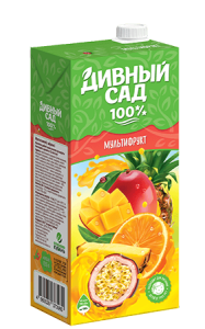 Нектар Мультифруктовый 0,95л с крышкой д/пит. (Slim) Дивный Сад