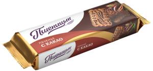 Печенье сахарное С какао 90гр 1/39 Пшеницын