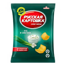 Чипсы Русская картошка (Лук и сметана 200г/ 6ш)