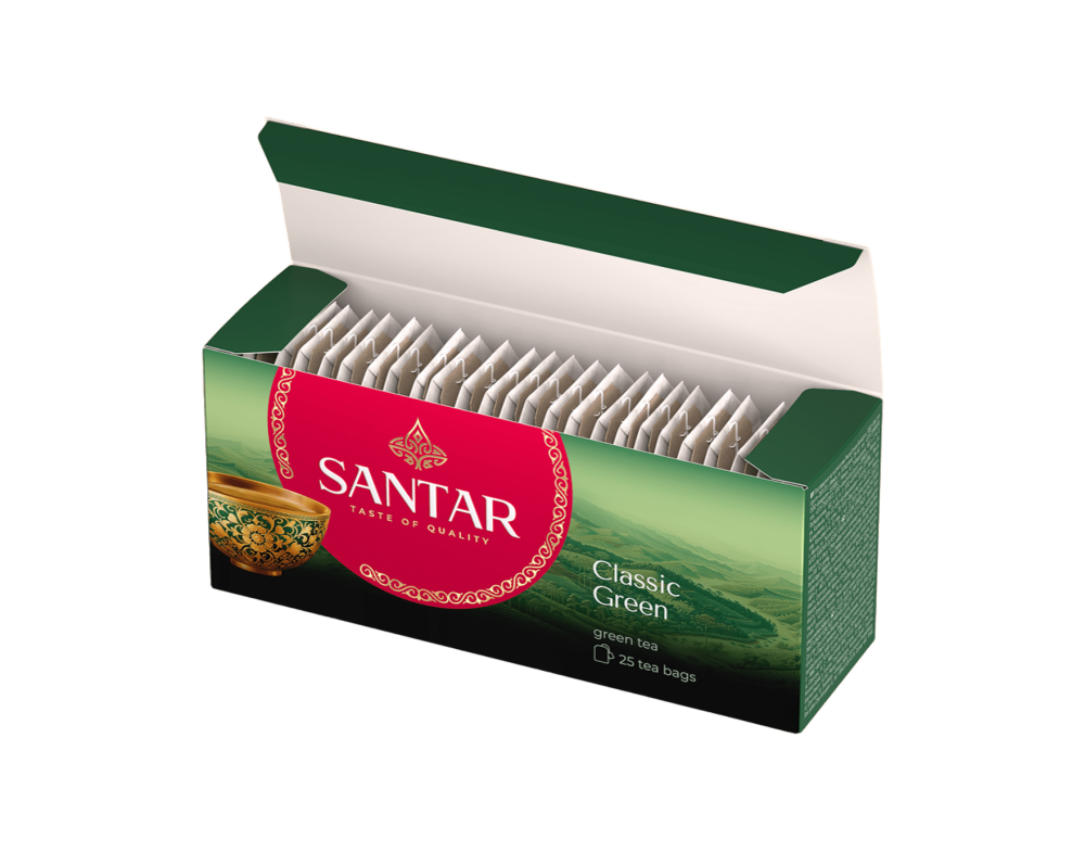 Чай Santar Classic Green зелён. пакет 25*50гр