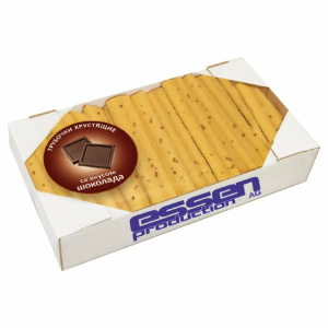 Трубочки хрустящие "Снек" со вкусом шоколада 400г (НДС 10%)