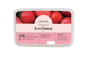 Клубника пюре заморож. Artpuree 1кг 1/6