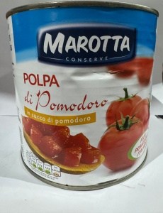 Томаты резаные в с/с Marotta 2,5кг 1/6