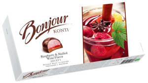 Десерт "Bonjour  souffle" со вкусом Глинтвейн с малиной  232г (9шт)