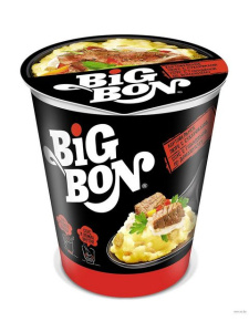 Пюре " Биг-Бон" 60г.с сухариками +соус с говяд.