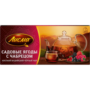 Чай Лисма Садовые Ягоды с чабрецом 25*37,5г