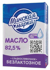 Масло слив. безлактозное Минская марка 82,5% 180гр