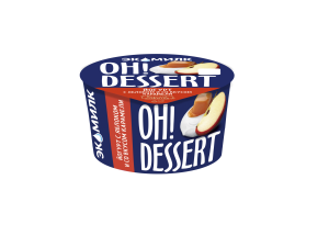 Йогурт с яблоком и вкусом карамели ОХ!Десерт 4,2% 130гр 1/12