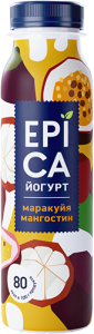 EPICA Йогурт питьевой маракуйя/мангостин 2,5% 260г БЗМЖ(6/1)