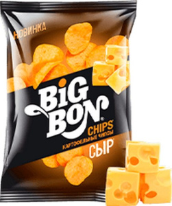 Чипсы из сырого картофеля (Сыр) 75г BIGBON