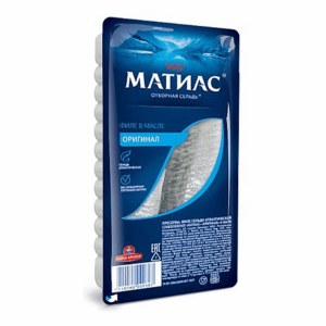 Филе сельди деликат. Матиас оригинал 150гр (1/30)