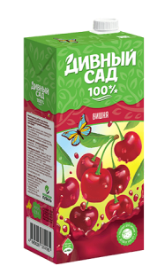 Нектар Вишневый 0,95л с крышкой д/пит. (Slim) Дивный Сад