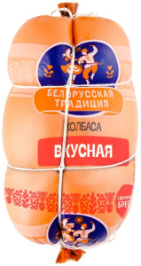 Колбаса варёная Вкусная в/с 540гр Белорусские традиции 1/8