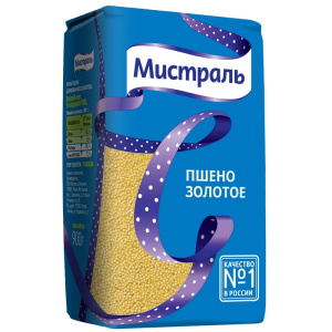 Пшено Мистраль Золотое 900гр 1/12