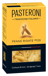 Макароны PASTERONI Перья рифл. №129, 400г Саоми