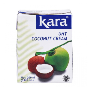 Крем на основе мякоти кокоса  KARA 24% 200мл Тетра пак