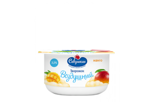 Паста творожная взбитая манго 3,5% пс/с 100г Савушкин(8/1)
