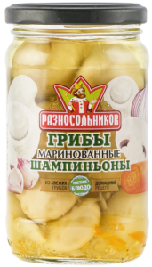 Шампиньоны маринов. 330гр ТМ Разносольников 1/12