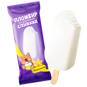 Эскимо На двойных сливках пломбир 60гр (1/30)