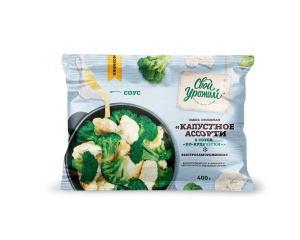 Смесь овощная Капустное ассорти в соусе по-купечески 400гр Свой Урожай