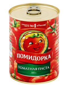 Томатная паста Помидорка ж/б 380гр 1/12