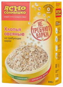 Хлопья овсяные не треб.варки 500г