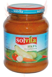 Икра "Solvita" кабачковая 480 гр ст/б Еко